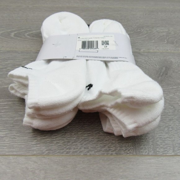 Nike Everyday No Show Socks White 6 Pack Women's 6-10 / Youth 5Y-7Y NEW - Picture 8 of 9